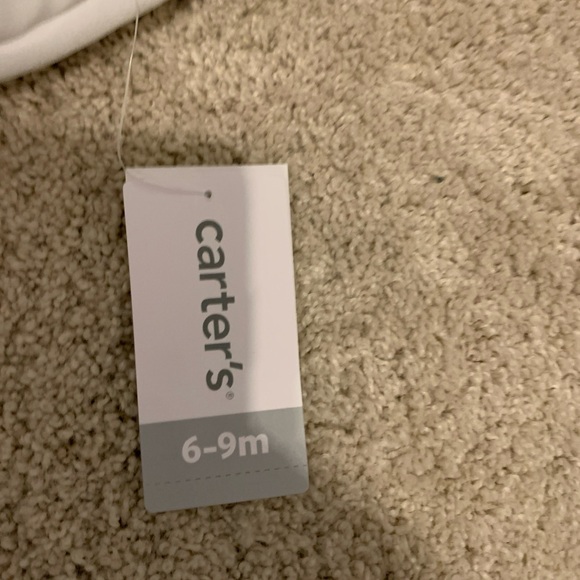 NWT Carter's 1 Piece Snow Suit---Size 6-9 Months~Faux Fur mini hearts - Picture 7 of 8